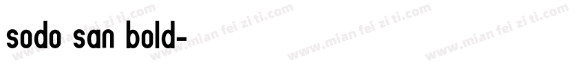 sodo san bold字体转换